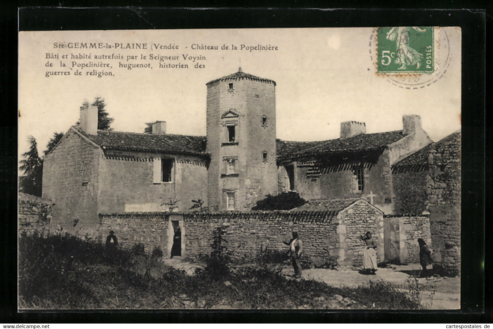 CPA Ste-Gemme-la-Plaine, Chateau De La Popelinière  - Andere & Zonder Classificatie