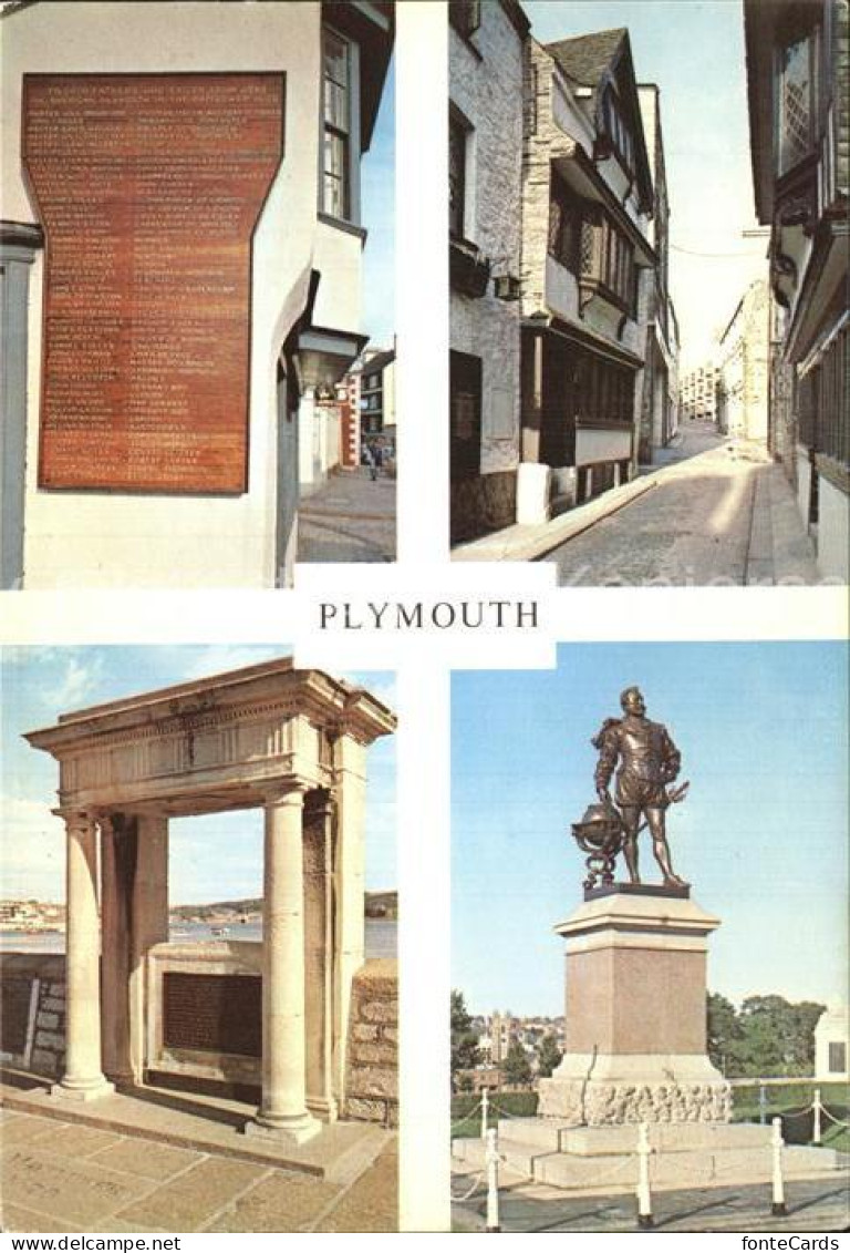 72453883 Plymouth Plymouth Elizabethan House Sir Francis Drake Mayflower Stone P - Altri & Non Classificati