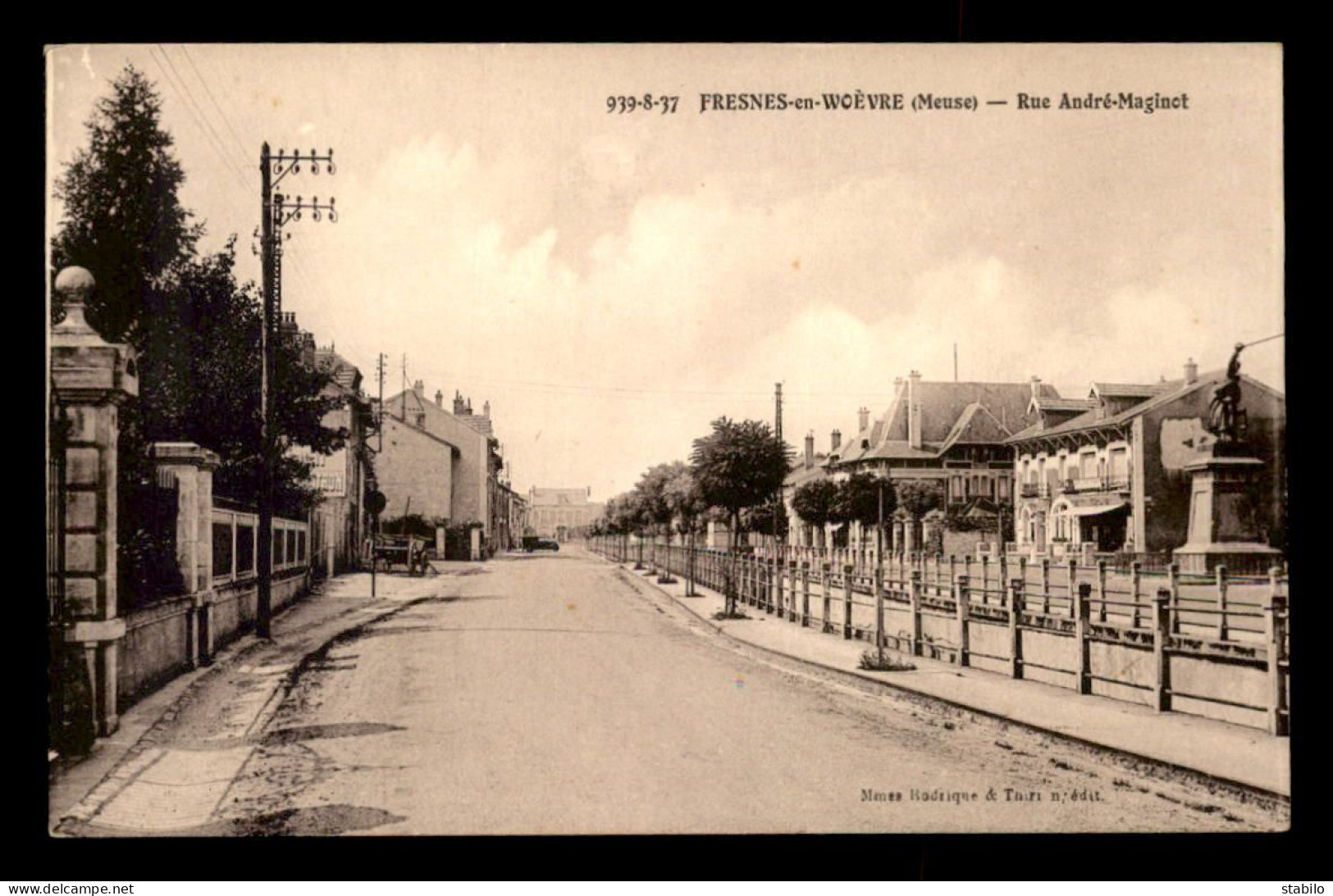 55 - FRESNES-EN-WOEVRE - RUE ANDRE MAGINOT - EDITEUR RODRIGUE - Andere & Zonder Classificatie