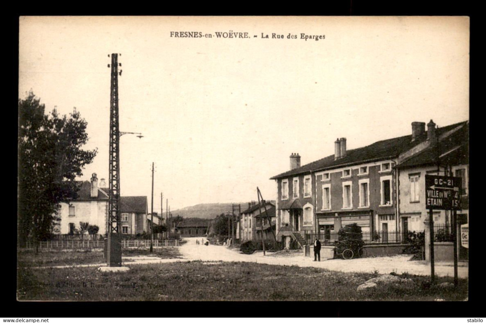 55 - FRESNES-EN-WOEVRE - RUE DES EPARGES - EDITEUR G. ROSER - Sonstige & Ohne Zuordnung