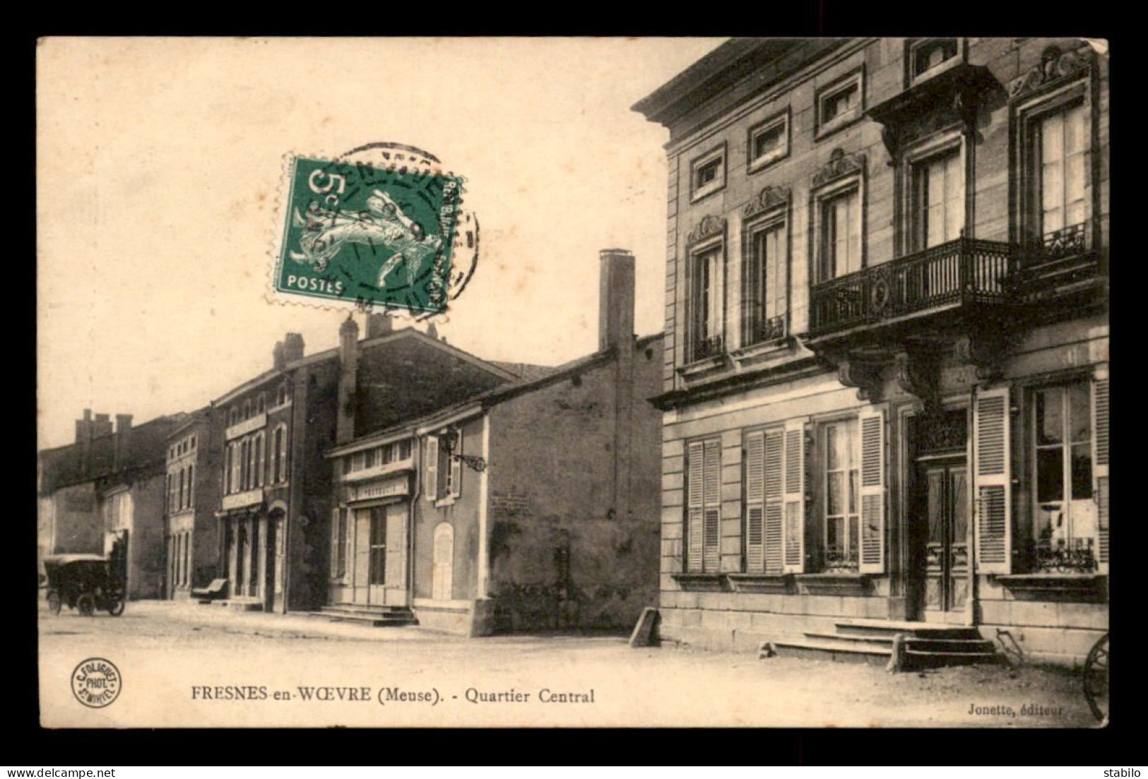 55 - FRESNES-EN-WOEVRE - QUARTIER CENTRAL - EDITEUR JONETTE - Andere & Zonder Classificatie