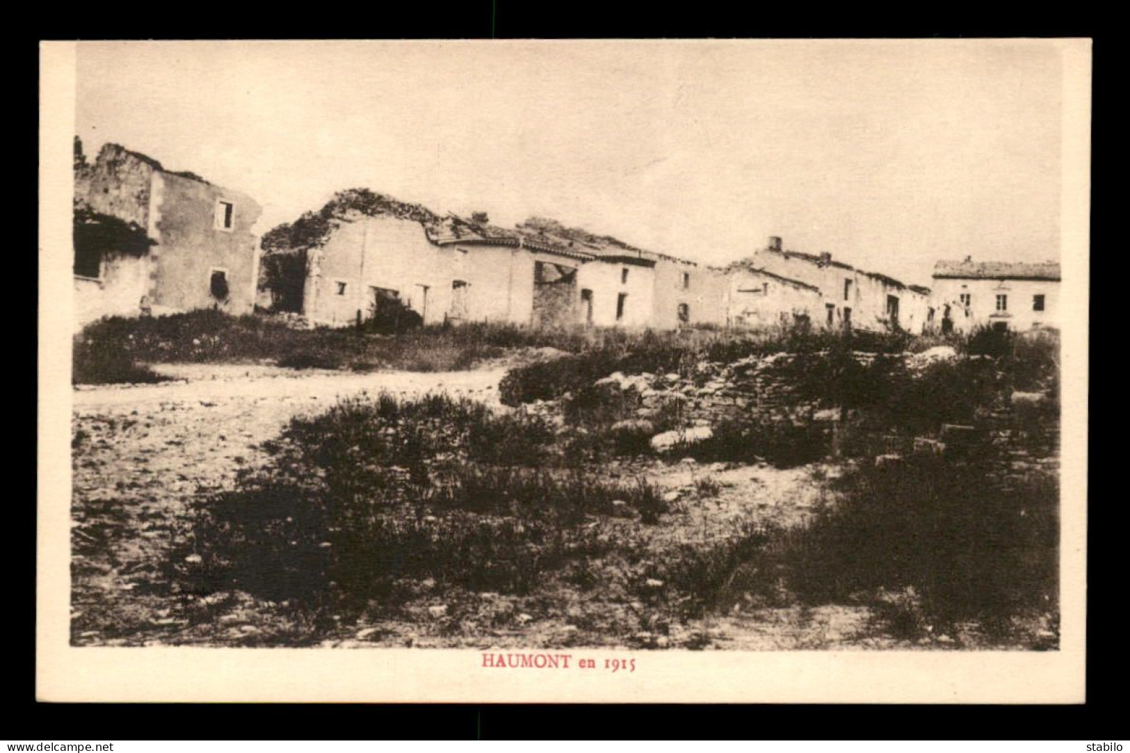 55 - HAUMONT-LES-LA-CHAUSSEE - GUERRE 14/18 - LE VILLAGE EN 1915 - Other & Unclassified