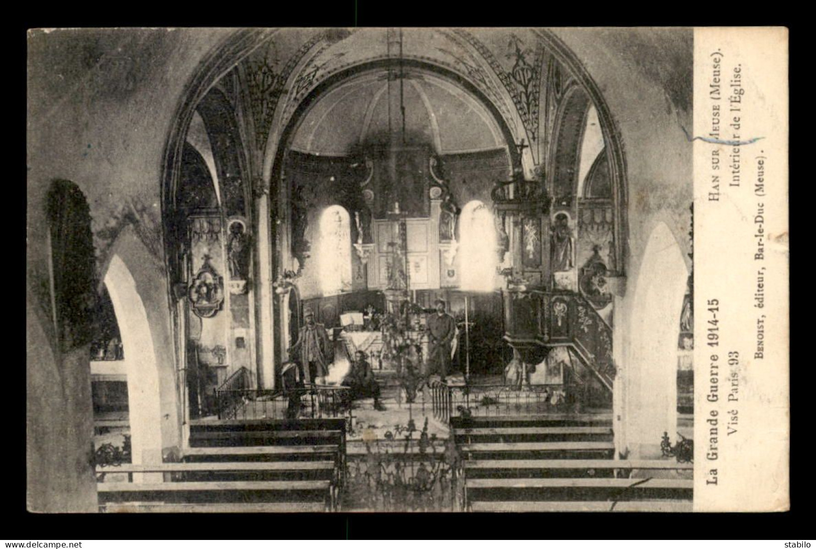 55 - HANS-SUR-MEUSE - INTERIEUR DE L'EGLISE - VOIR ETAT - Other & Unclassified