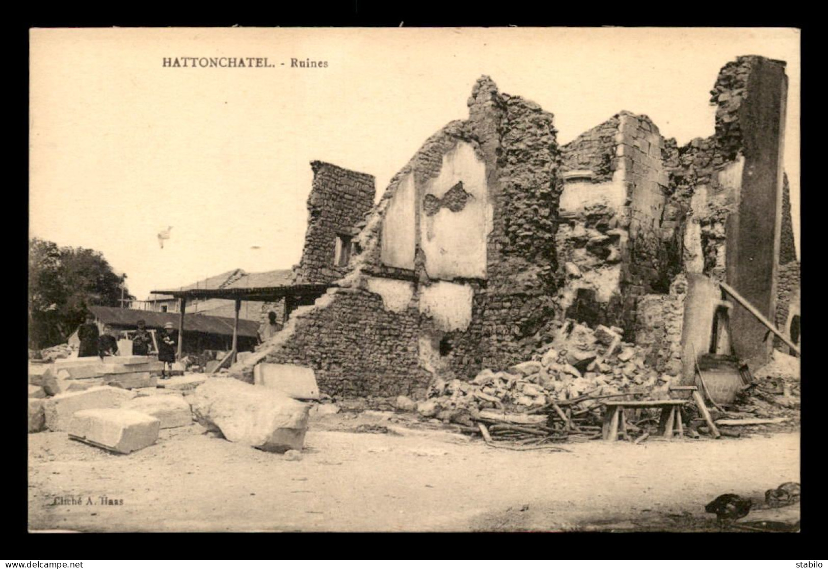 55 - HATTONCHATEL - RUINES  - EDITEUR HAAS - Autres & Non Classés