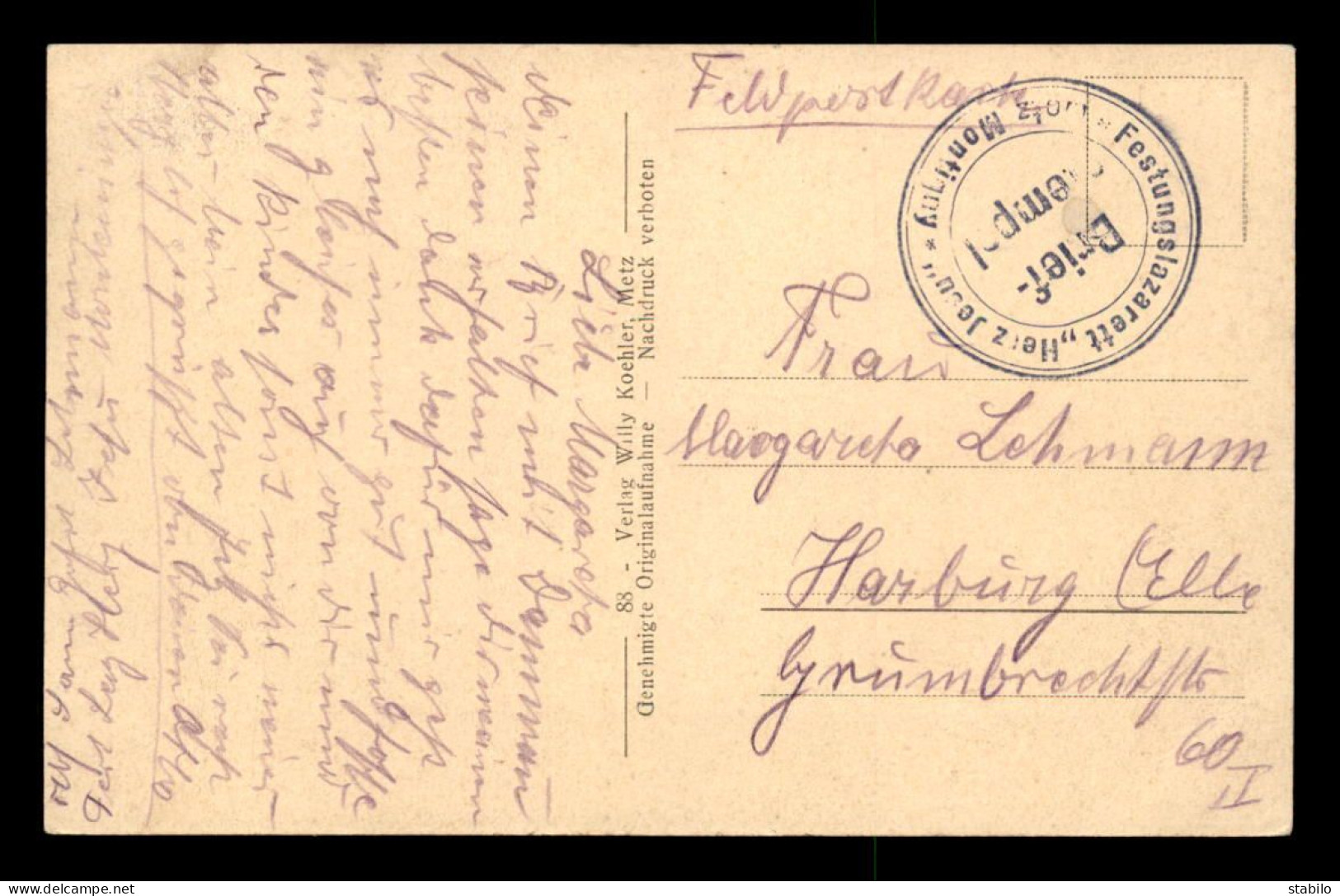 55 - HATTONCHATEL - DER LUDWIGSPLATZ - FELDPOSTKARTE - Other & Unclassified