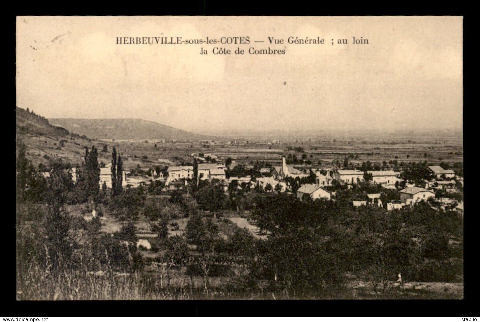 55 - HERBEUVILLE-SOUS-LES-COTES - VUE GENERALE - Autres & Non Classés