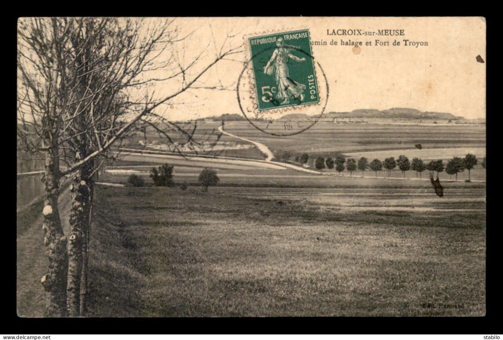 55 - LACROIX-SUR-MEUSE - CHEMIN DE HALAGE ET FORT DE TROYON - EDITEUR HARMAND - Altri & Non Classificati