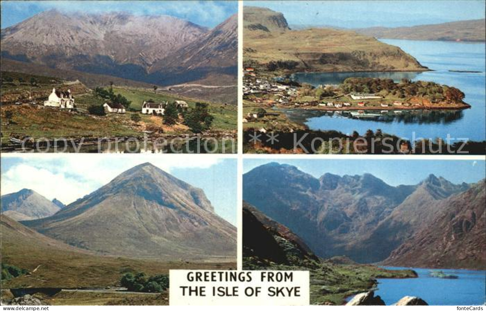 72452951 Isle Of Skye Panorama Mountains Coast Red Hills Red Hills Portree From  - Autres & Non Classés