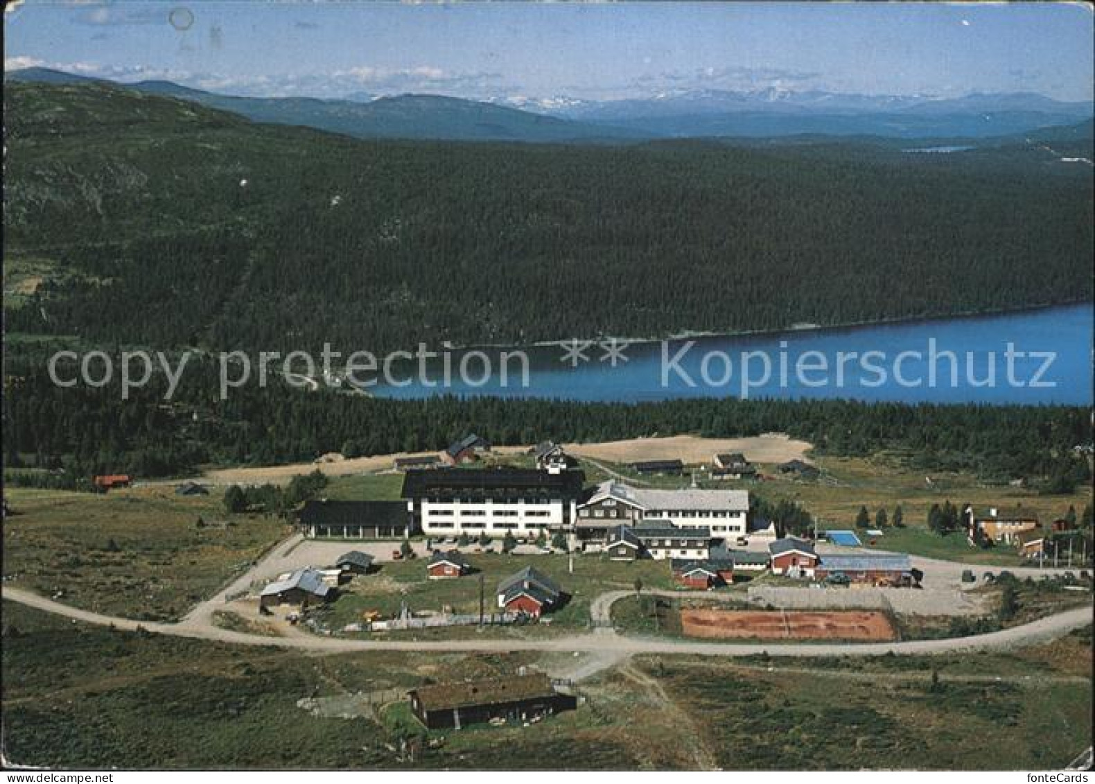 72451803 Harpefoss Wadahl Hogfjellshotell Hotel Fliegeraufnahme Harpefoss - Norwegen