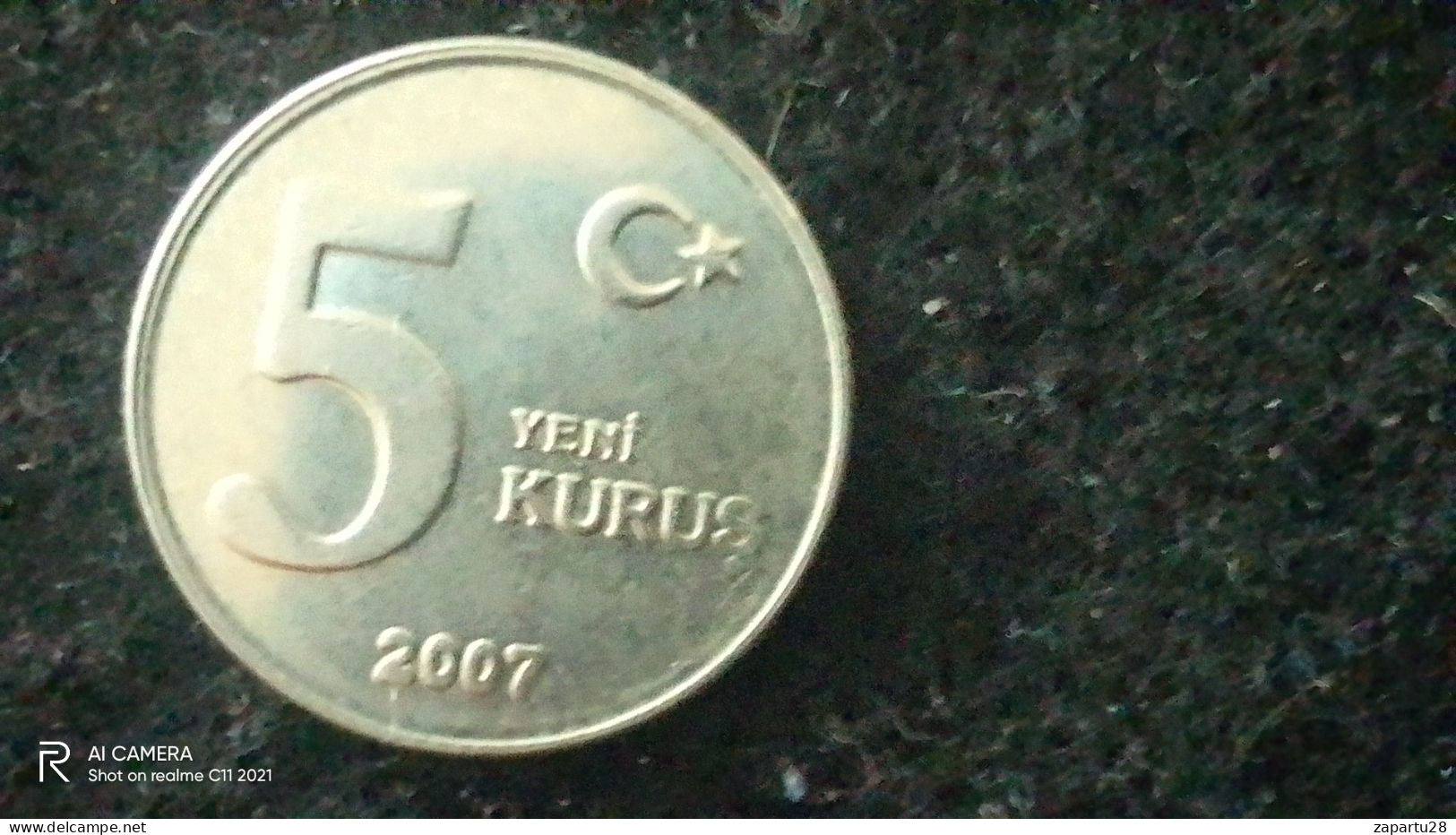 TÜRKİYE-2007--       -5      KURUŞ            VF - Turchia