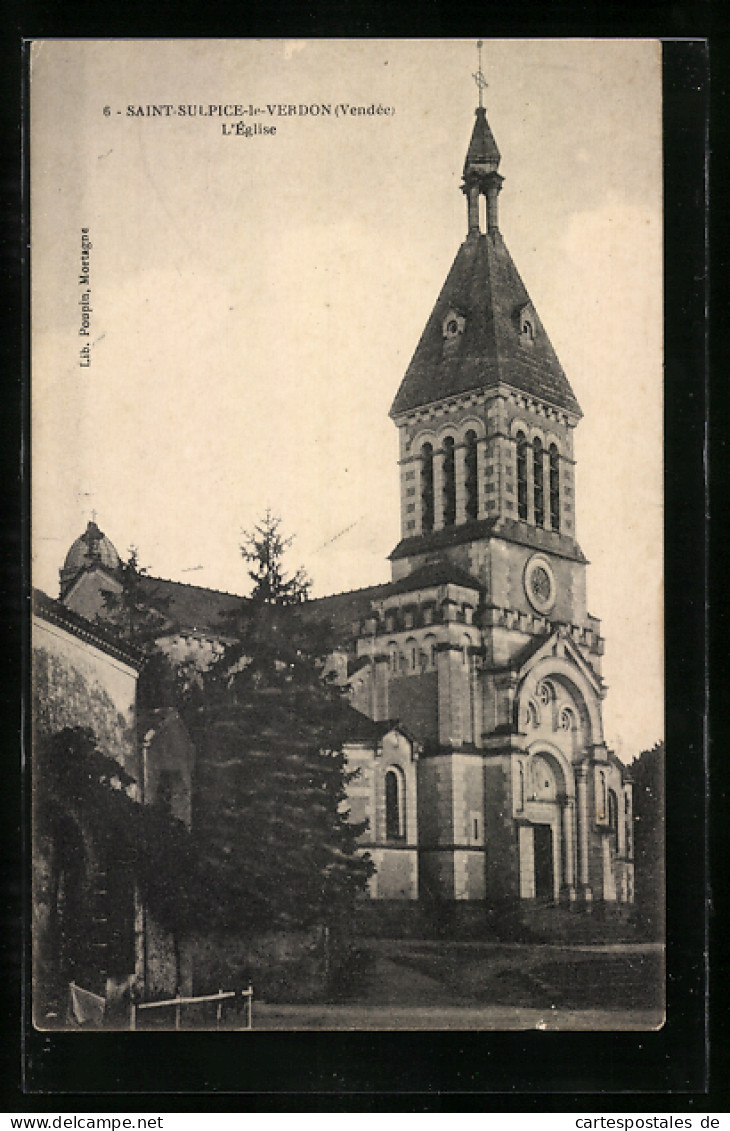 CPA Saint-Sulpice-le-Verdon, L`Eglise  - Autres & Non Classés