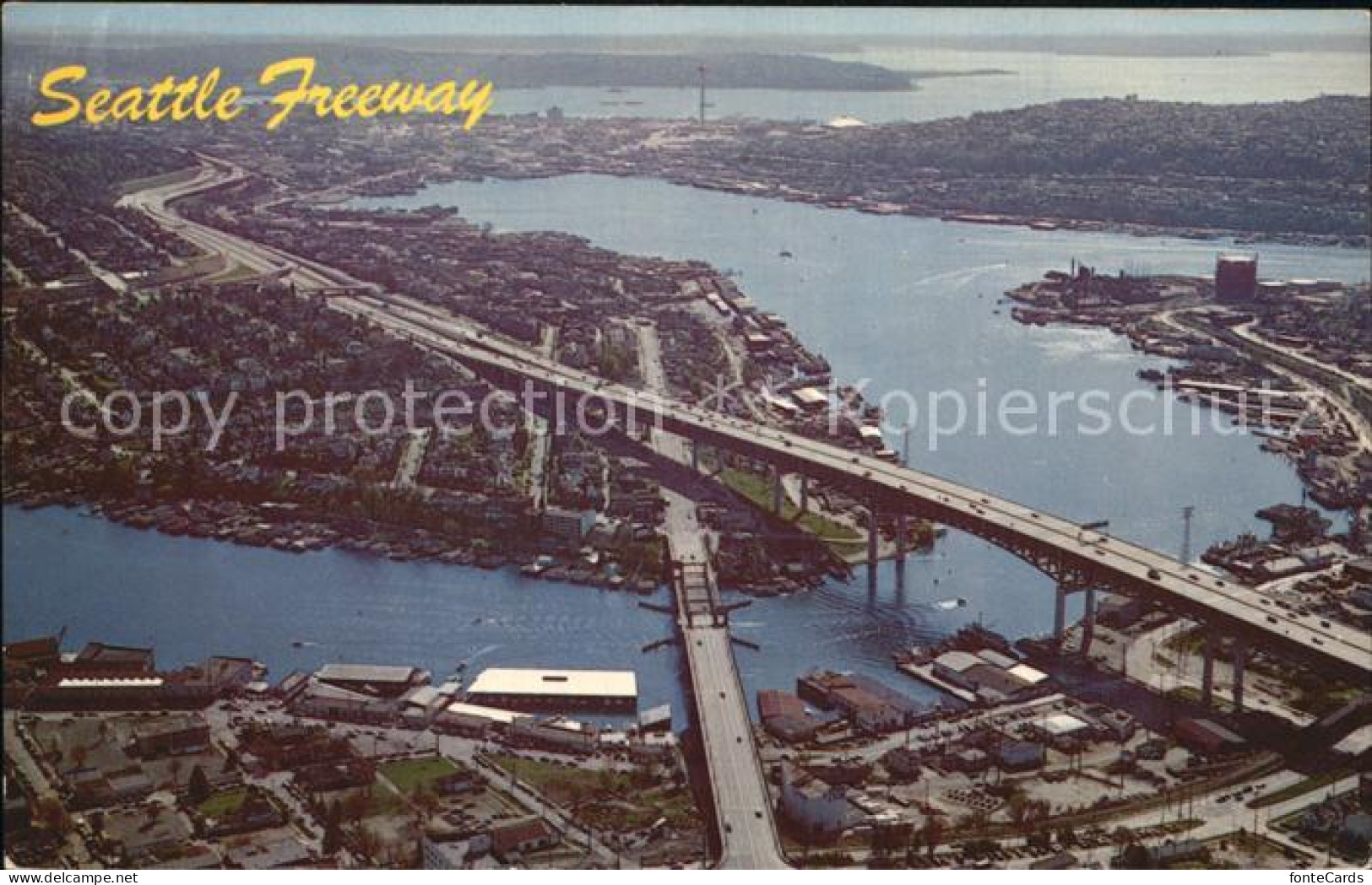 72449774 Seattle Fliegeraufnahme Freeway - Altri & Non Classificati