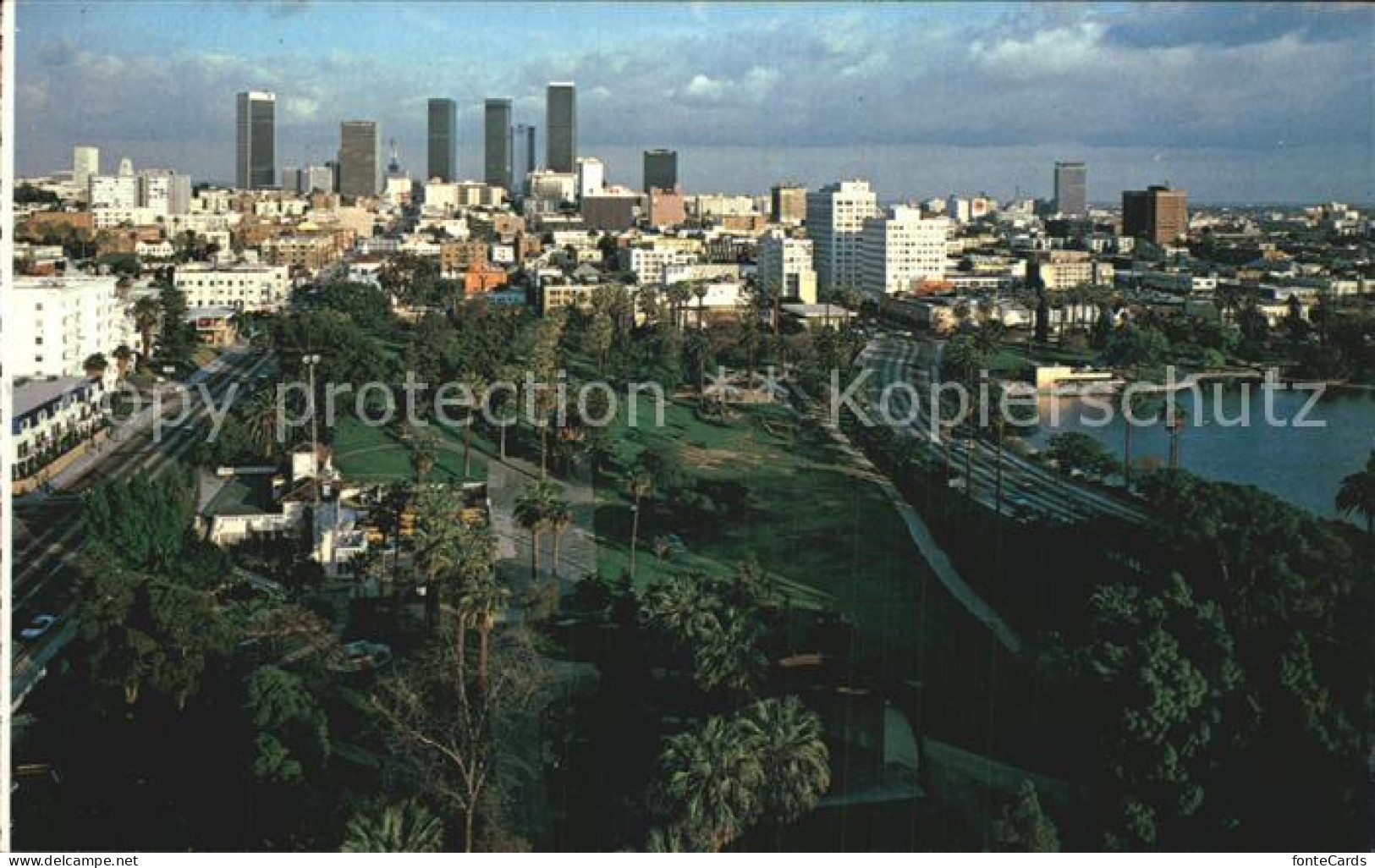 72449709 Los_Angeles_California Macathurpark Fliegeraufnahme Skyline - Autres & Non Classés