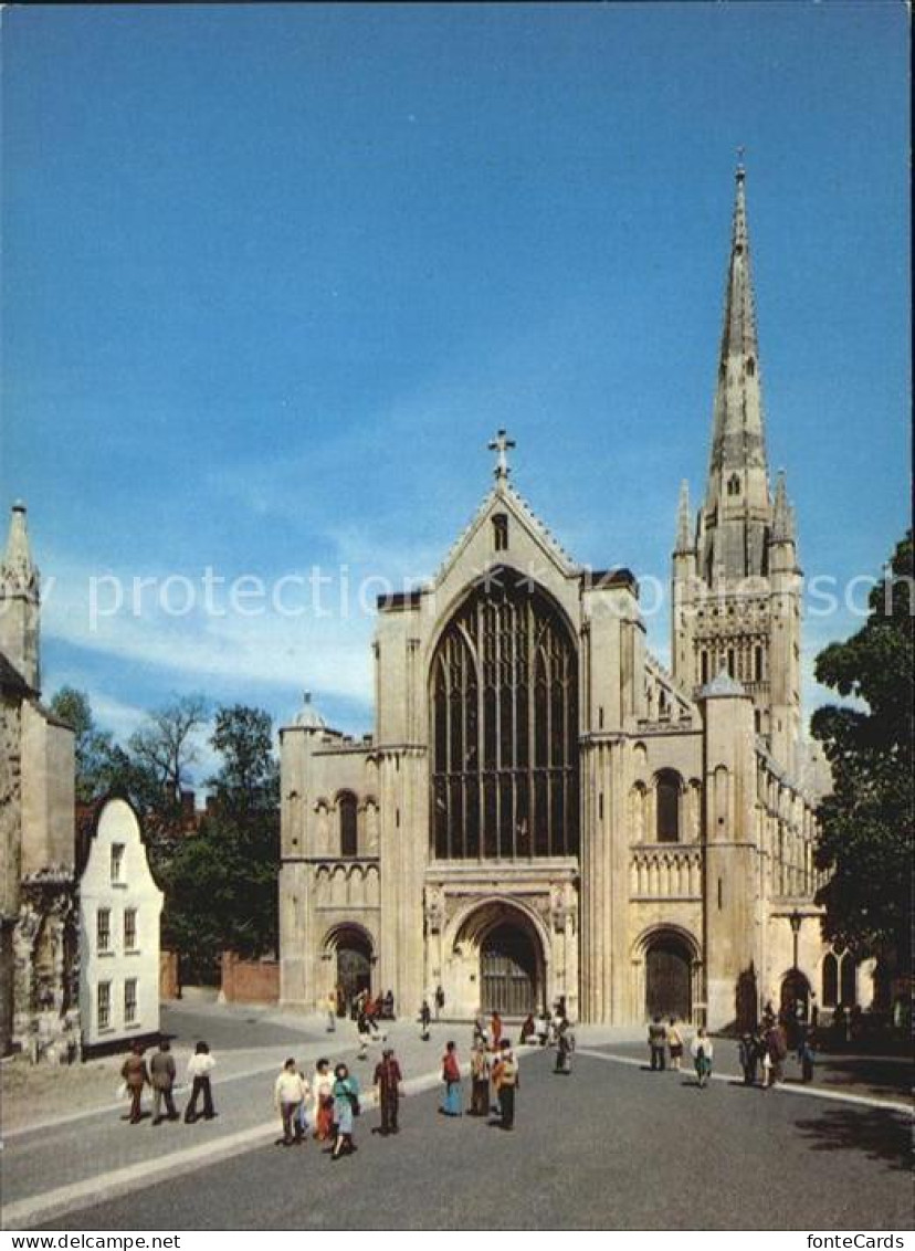 72446612 Norwich UK West Front Cathedral Cotman Color Series  - Other & Unclassified