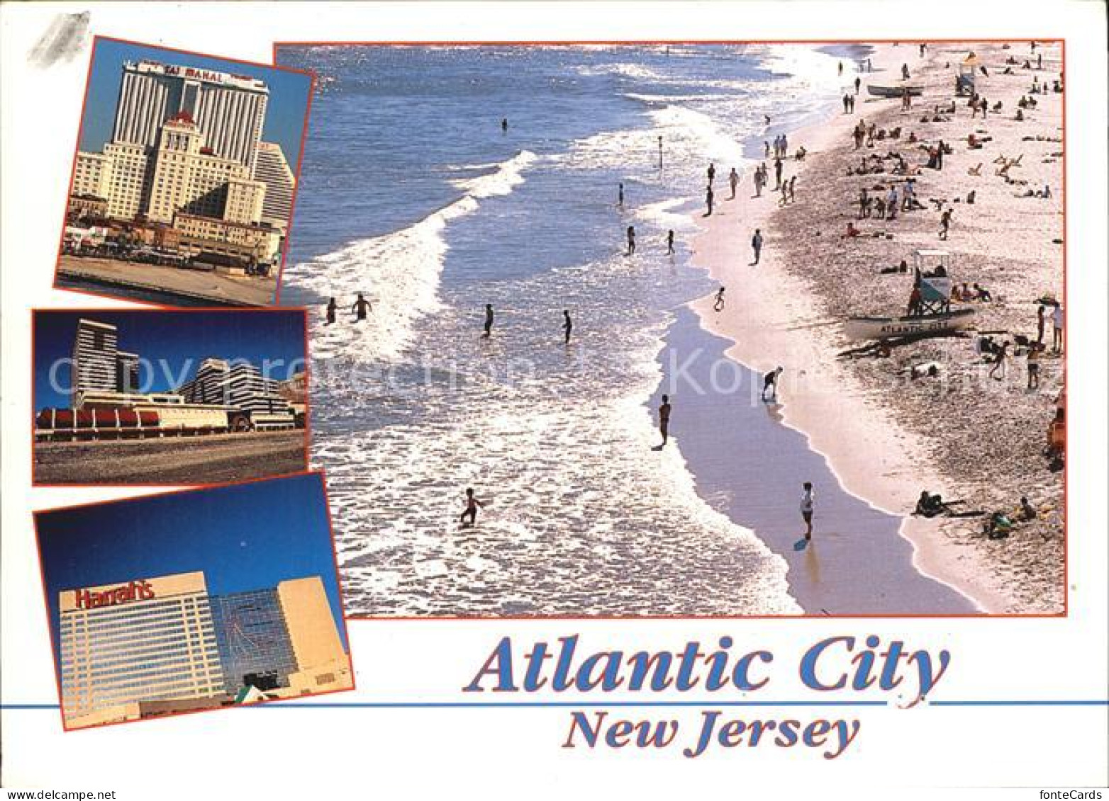 72444594 Atlantic_City_New_Jersey Resorts Taj Mahal Hotel Casino Harrah's Marina - Sonstige & Ohne Zuordnung