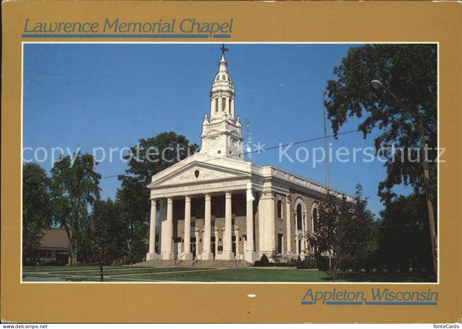 72444575 Appleton_Wisconsin Lawrence Memorial Chapel - Autres & Non Classés