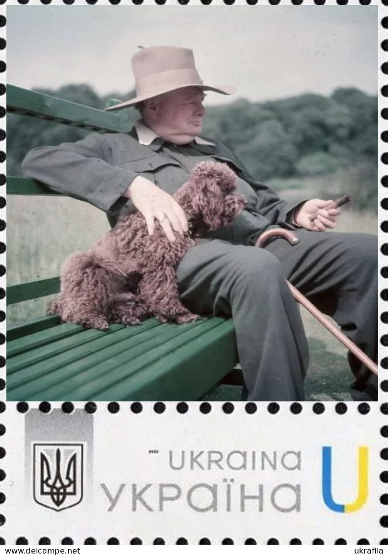 Ukraine 2023, England History, Politician, Writer Winston Churchill, Art, 1v - Ucraina