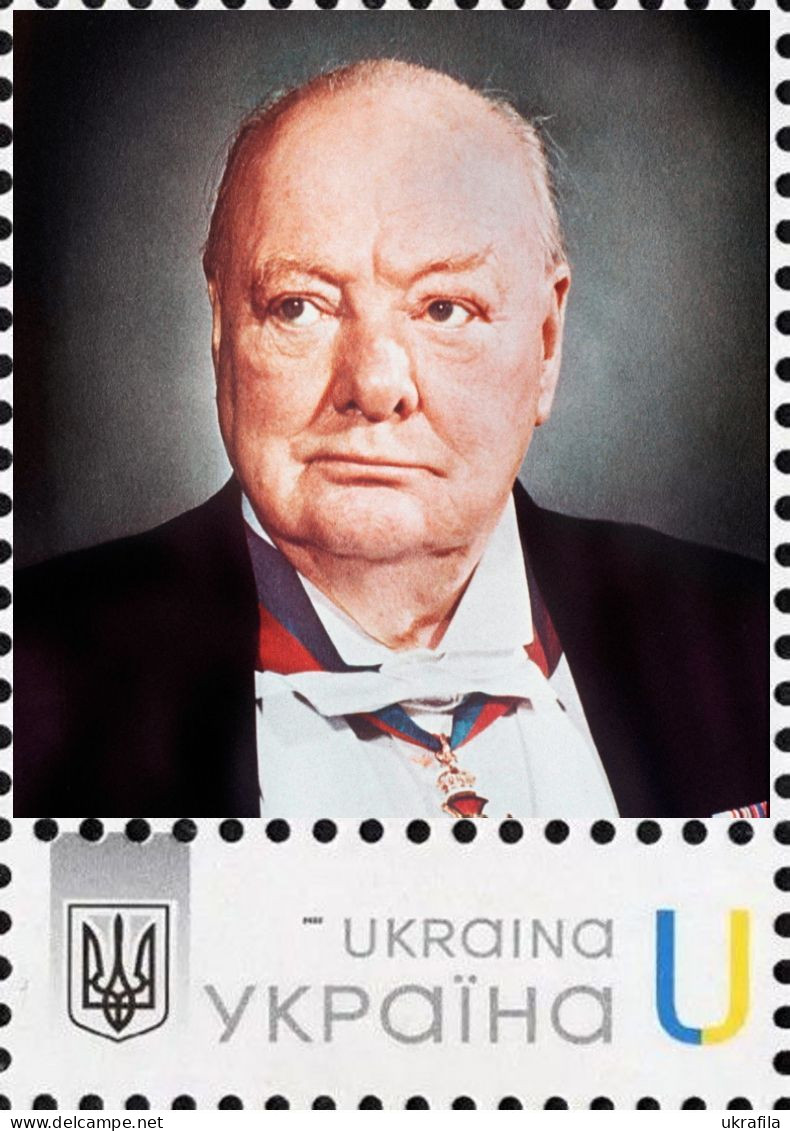 Ukraine 2023, England History, Politician, Writer Winston Churchill, Art, 1v - Ucraina