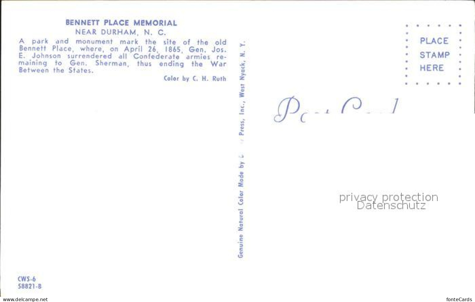 72444359 Durham_North_Carolina Bennett Place Memorial - Other & Unclassified