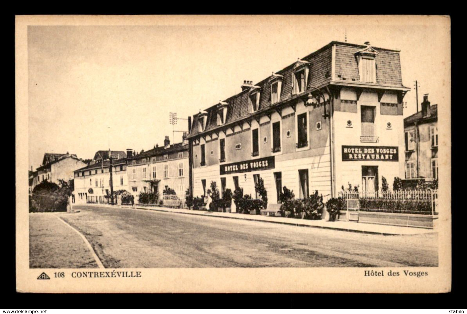 88 - CONTREXEVILLE - HOTEL-RESTAURANT DES VOSGES - PROPRIETAIRE EDOUARD FICHTER - Contrexeville