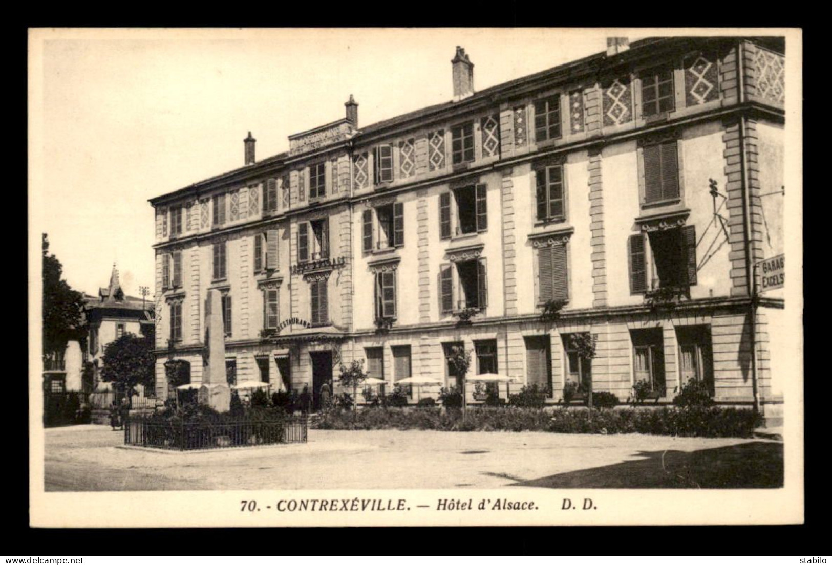 88 - CONTREXEVILLE - HOTEL D'ALSACE - Contrexeville