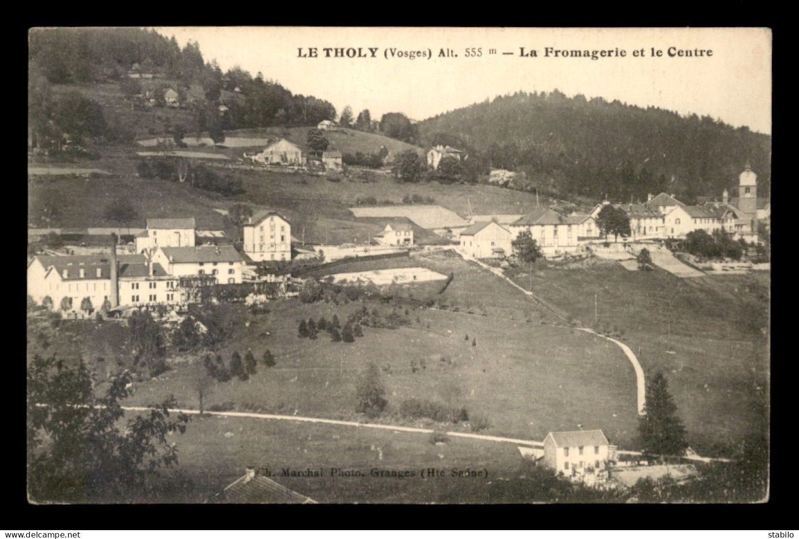 88 - LE THOLY - LA FROMAGERIE ET LE CENTRE - CARTE AFFRANCHIE ET OBLITEREE POUR LA TCHECOSLOVAQUIE - Autres & Non Classés