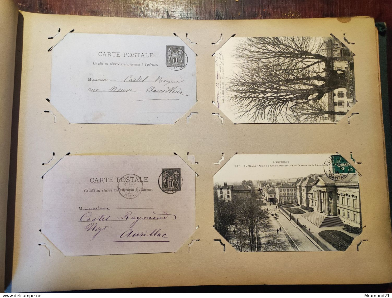 Lot De Quatre Cartes Postales Anciennes D'Aurillac - Other & Unclassified