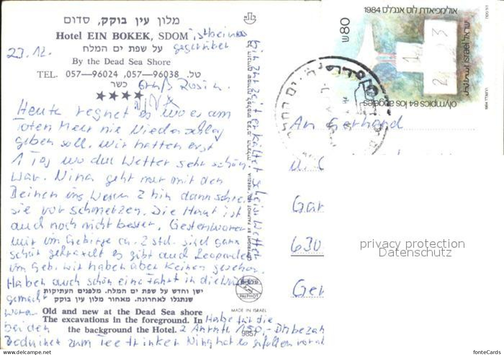 72438031 Sdom Hotel Ein Bokek Totes Meer Israel - Israele