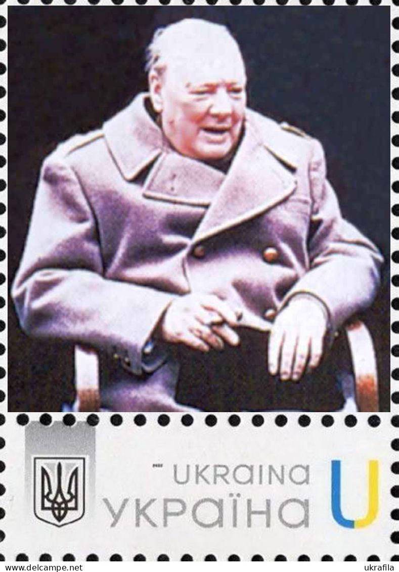 Ukraine 2022, England History, Politician, Writer Winston Churchill, Art, 1v - Ucraina