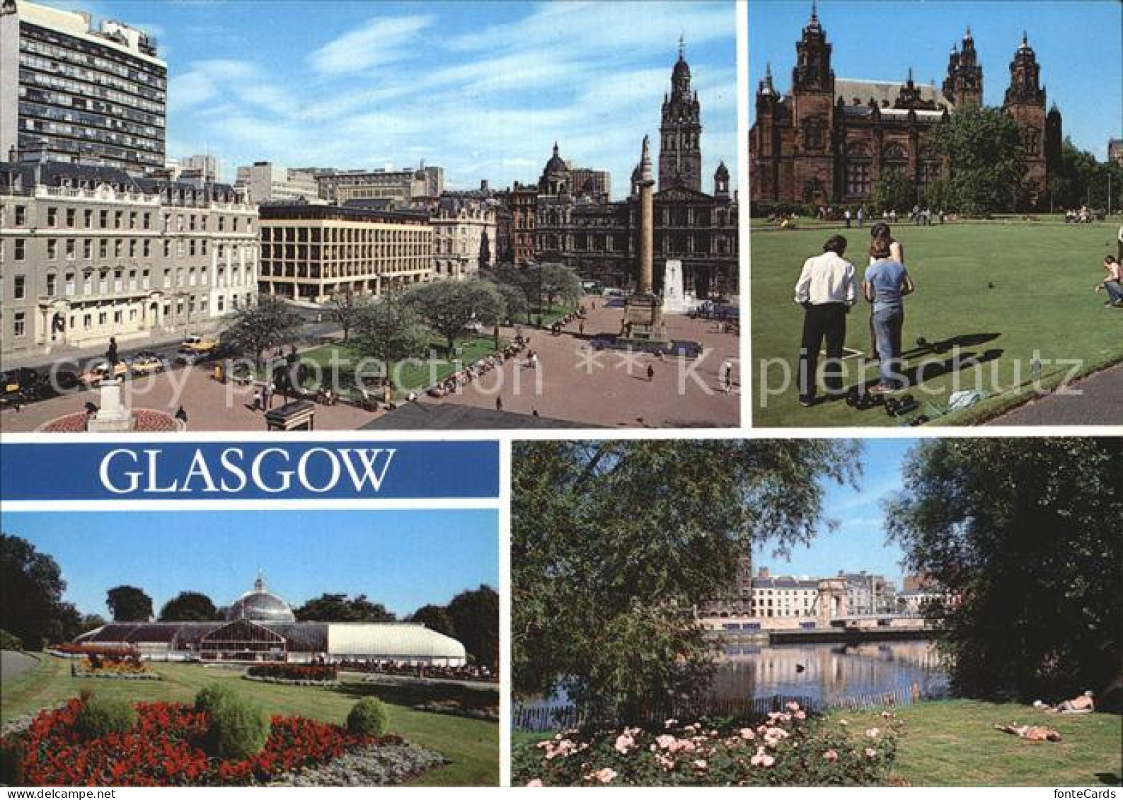 72438009 Glasgow George Square Botanic Gadens River Clyde Art Gallery Glasgow Ci - Other & Unclassified