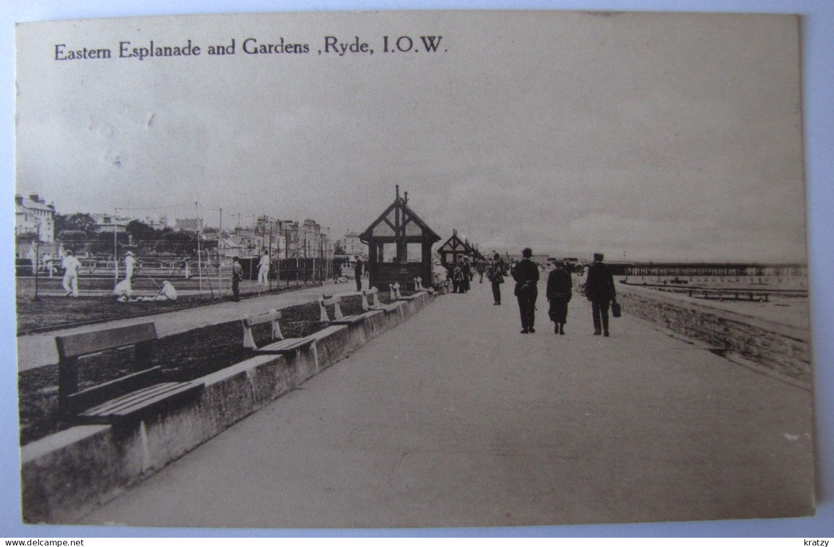 ROYAUME-UNI - ANGLETERRE - ISLE OF WIGHT - RYDE - Esatern Esplanade And Gardens - 1921 - Other & Unclassified