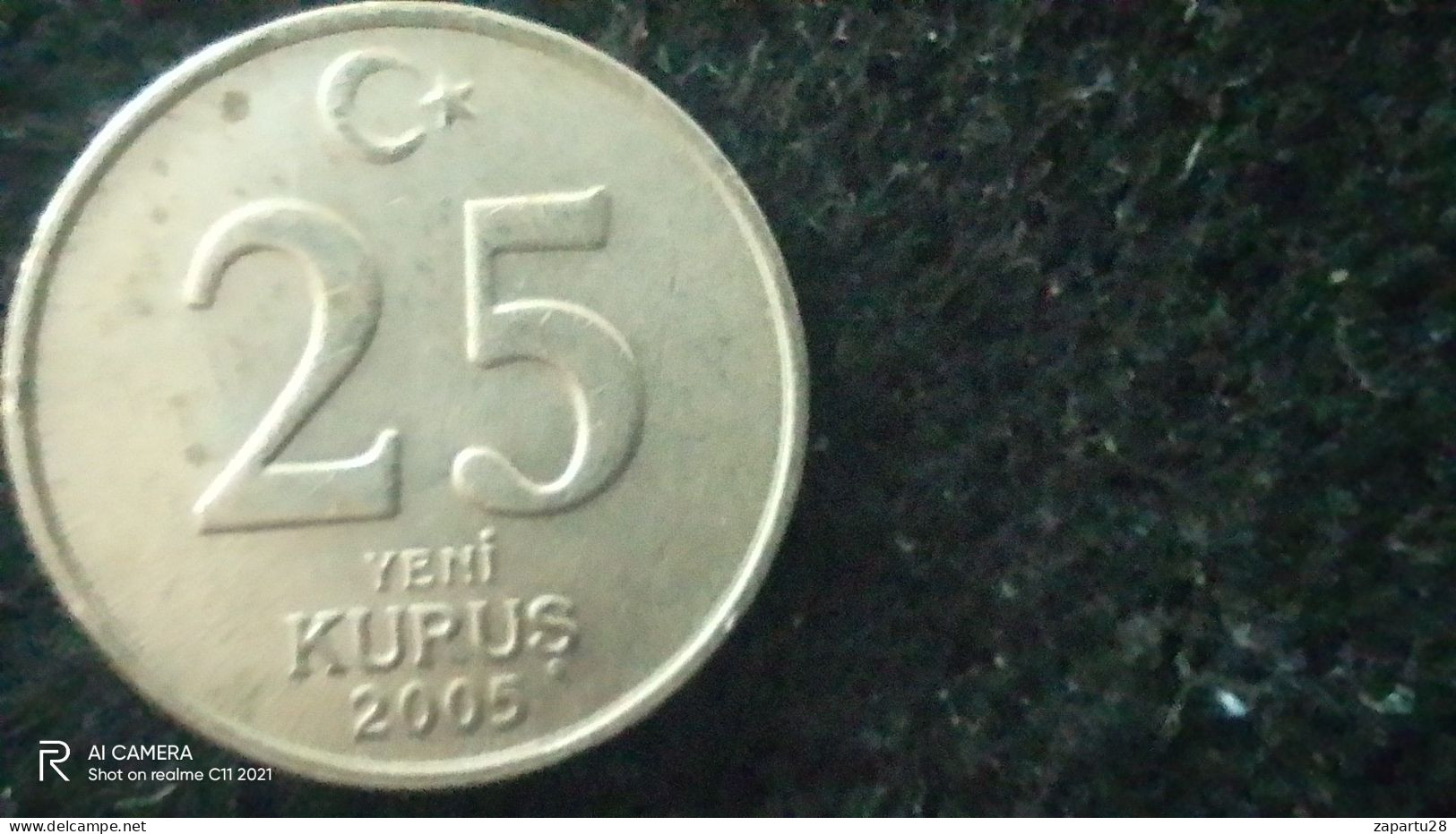 TÜRKİYE-2005--       -25     YENİ      KURUŞ            VF - Turquie