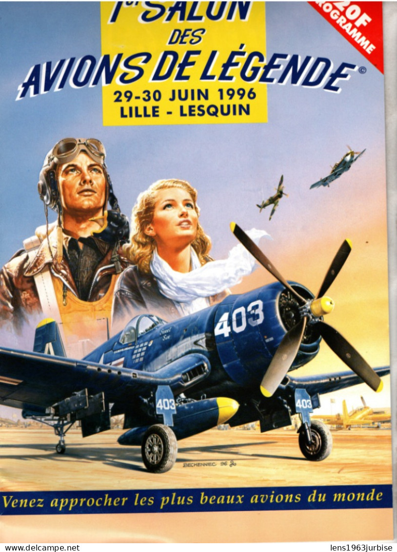 1er Salondes Avions De Légende , 29 - 3 Juin 1996 , Lille - Lesquin - Vliegtuig