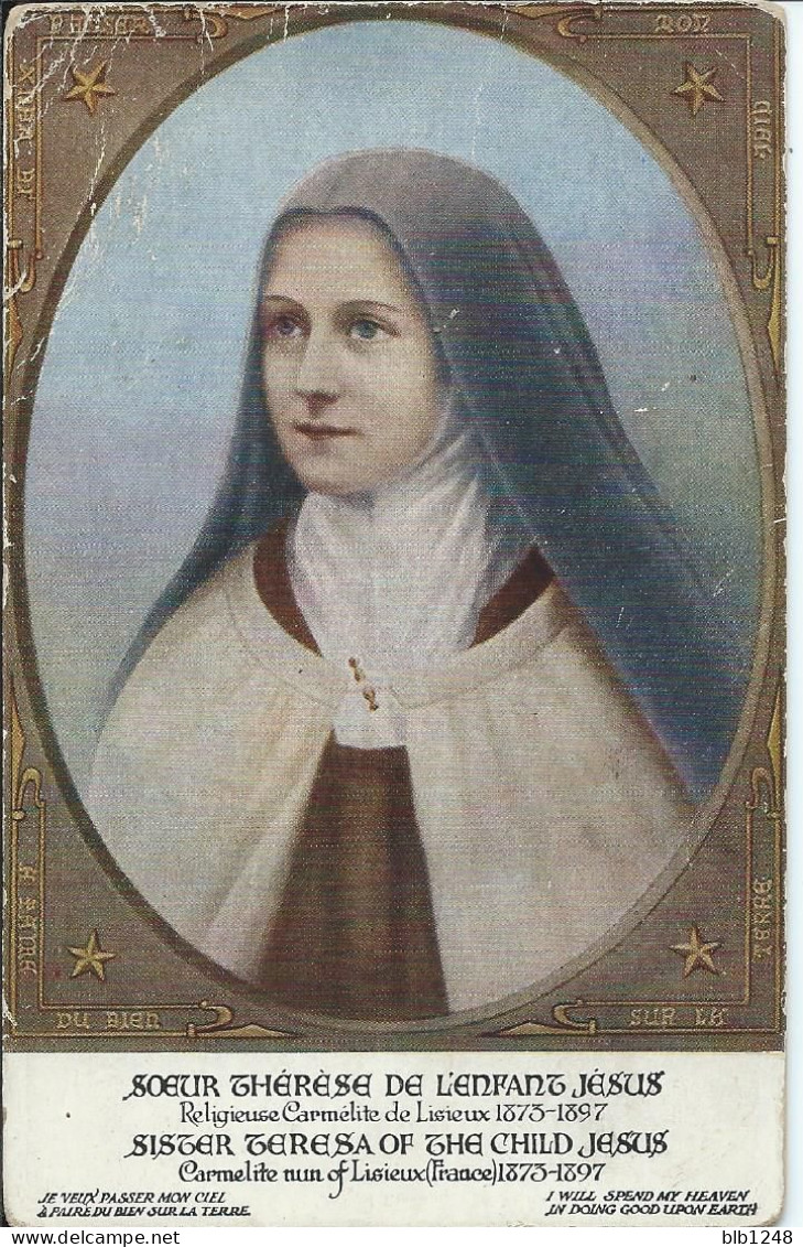 CP Religion Ste Therese De L'Enfant Jesus Religieuse Carmelite De Lisieux - Autres & Non Classés