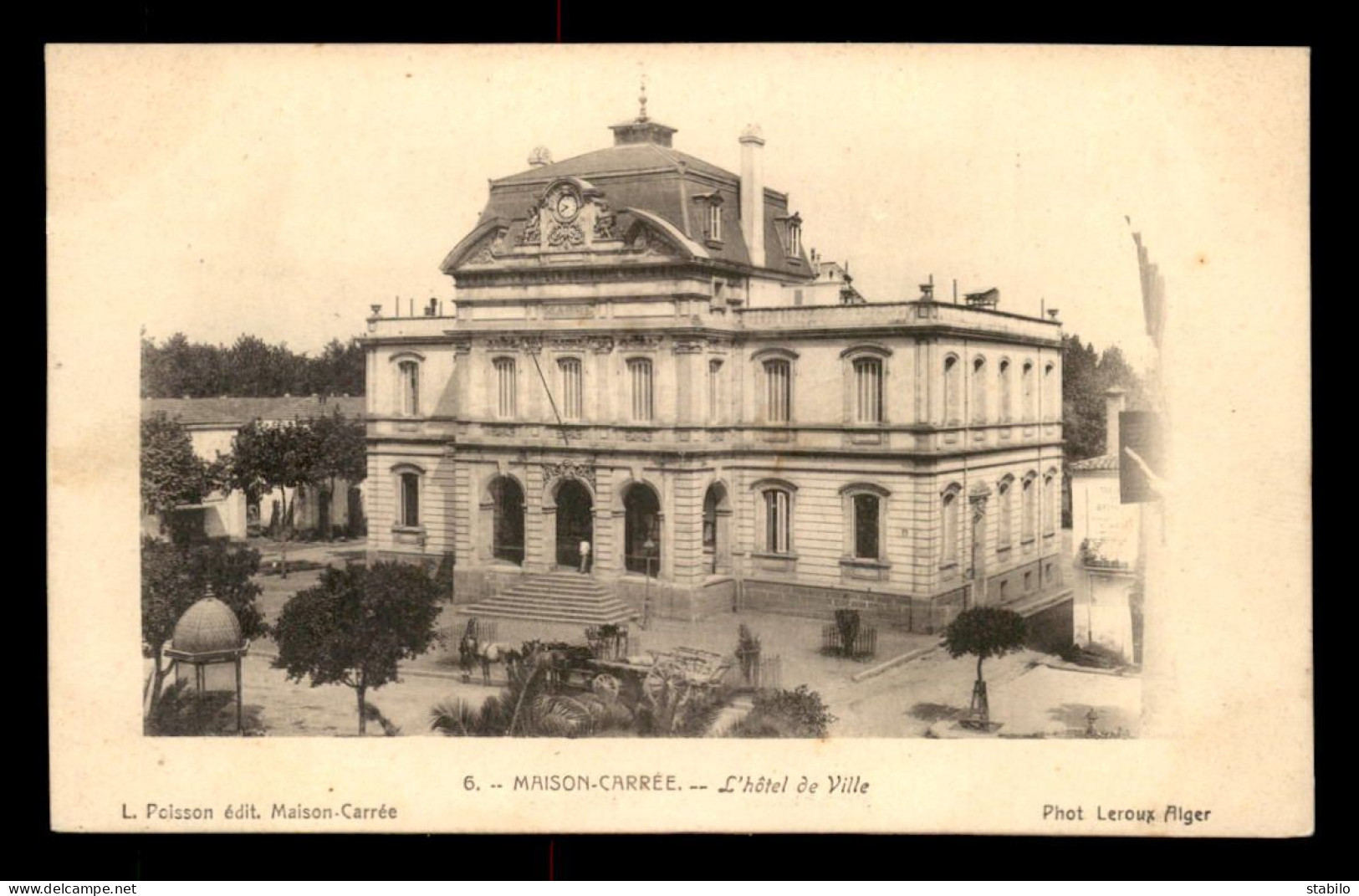 ALGERIE - MAISON CARREE - L'HOTEL DE VILLE  - Andere & Zonder Classificatie