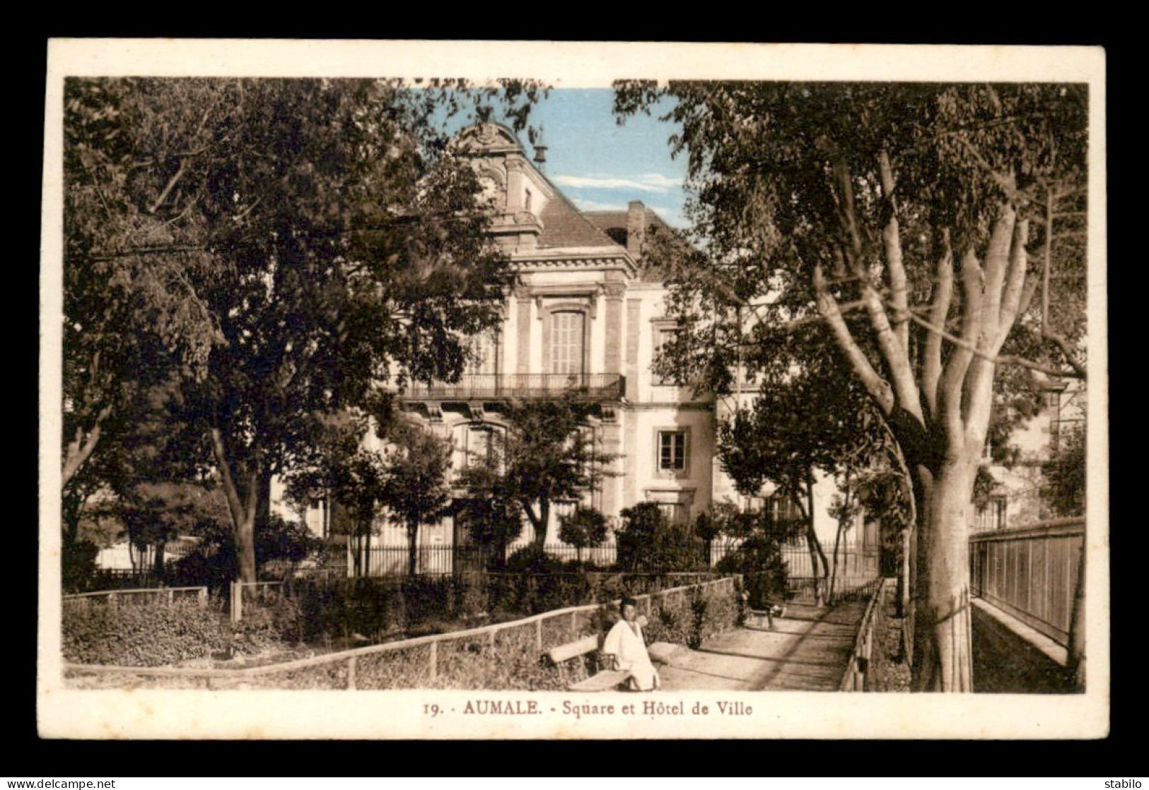 ALGERIE - AUMALE - LE SQUARE ET L'HOTEL DE VILLE - Other & Unclassified