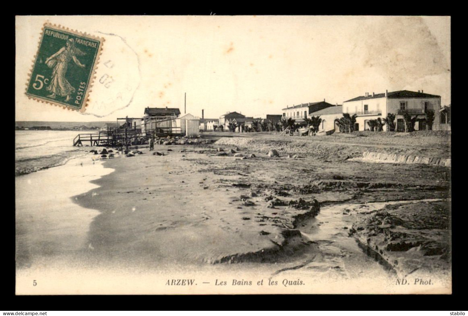 ALGERIE - ARZEW - LES BAINS ET LES QUAIS - Andere & Zonder Classificatie