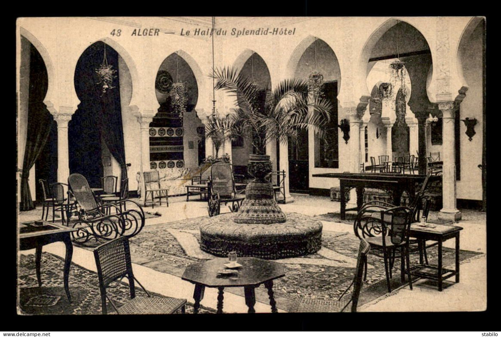 ALGERIE - ALGER - LE HALL DU SPLENDID-HOTEL - Algeri