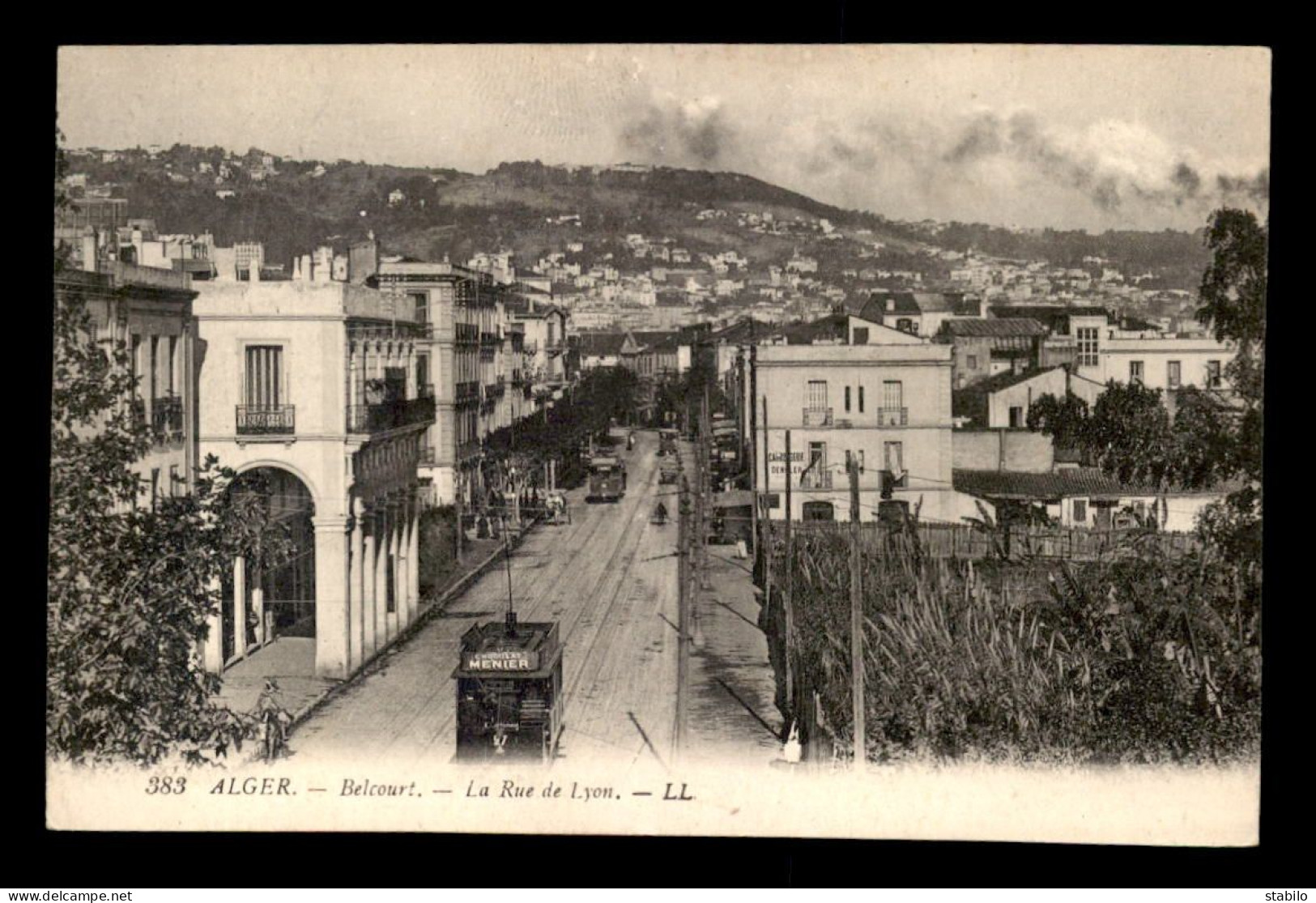 ALGERIE - ALGER - BELCOURT - LA RUE DE LYON - Algiers