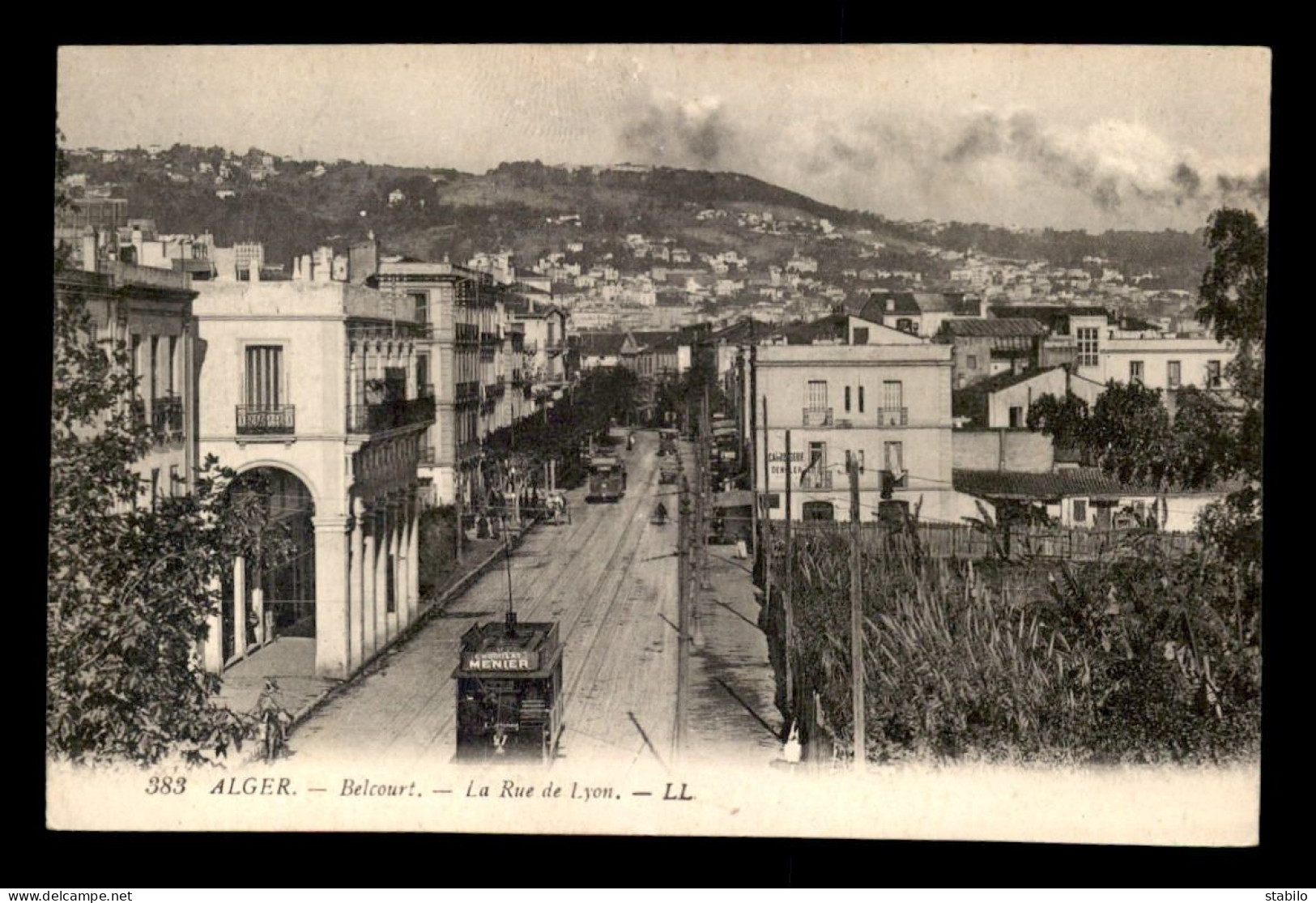 ALGERIE - ALGER - BELCOURT - LA RUE DE LYON - Algerien