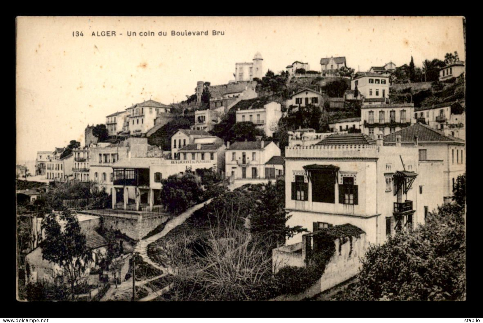 ALGERIE - ALGER - UN COIN DU BOULEVARD BRU - Algiers