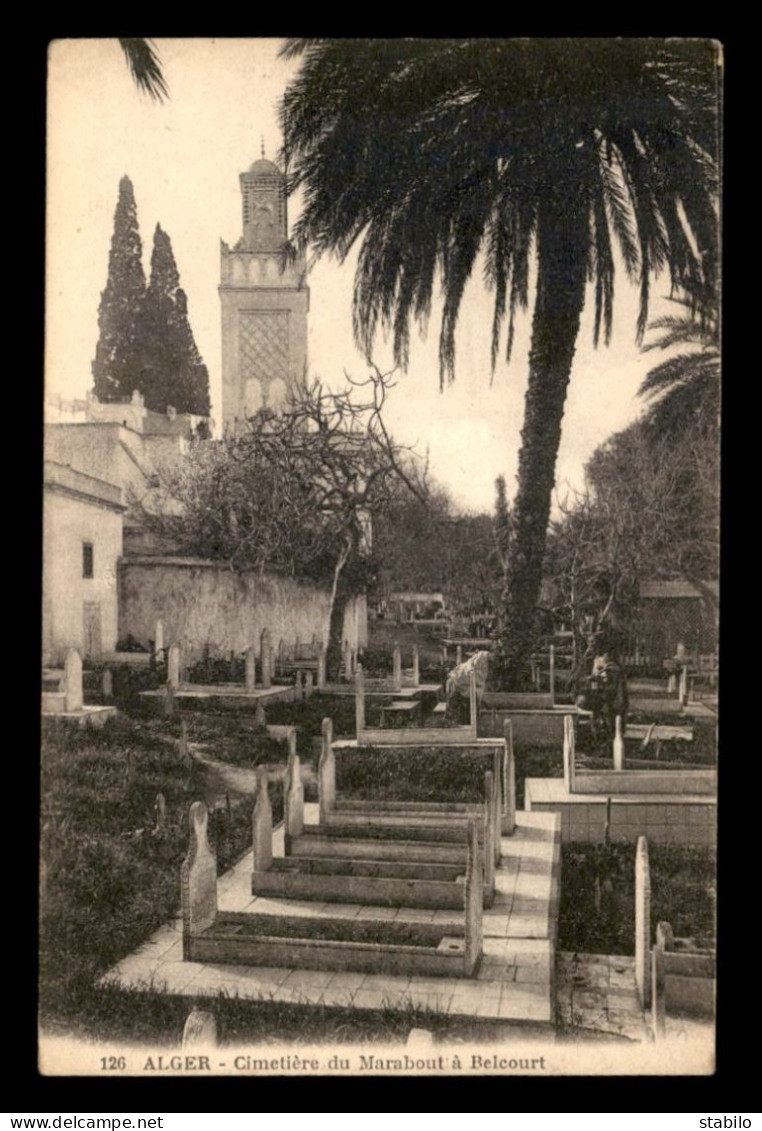 ALGERIE - ALGER - CIMETIERE DU MARABOUT A BELCOURT - Alger