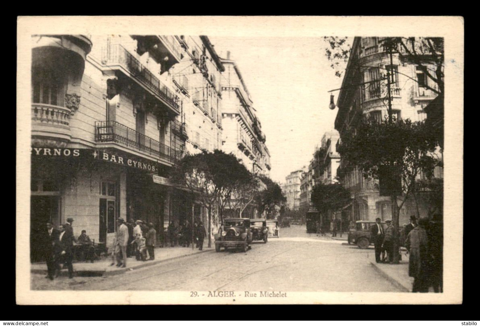 ALGERIE - ALGER - RUE MICHELET - BAR CYRNOS - Alger