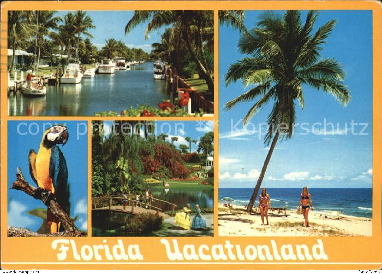 72434235 Florida_US-State Bootsliegeplatz Papagei Brueckchen Strandpartie - Sonstige & Ohne Zuordnung