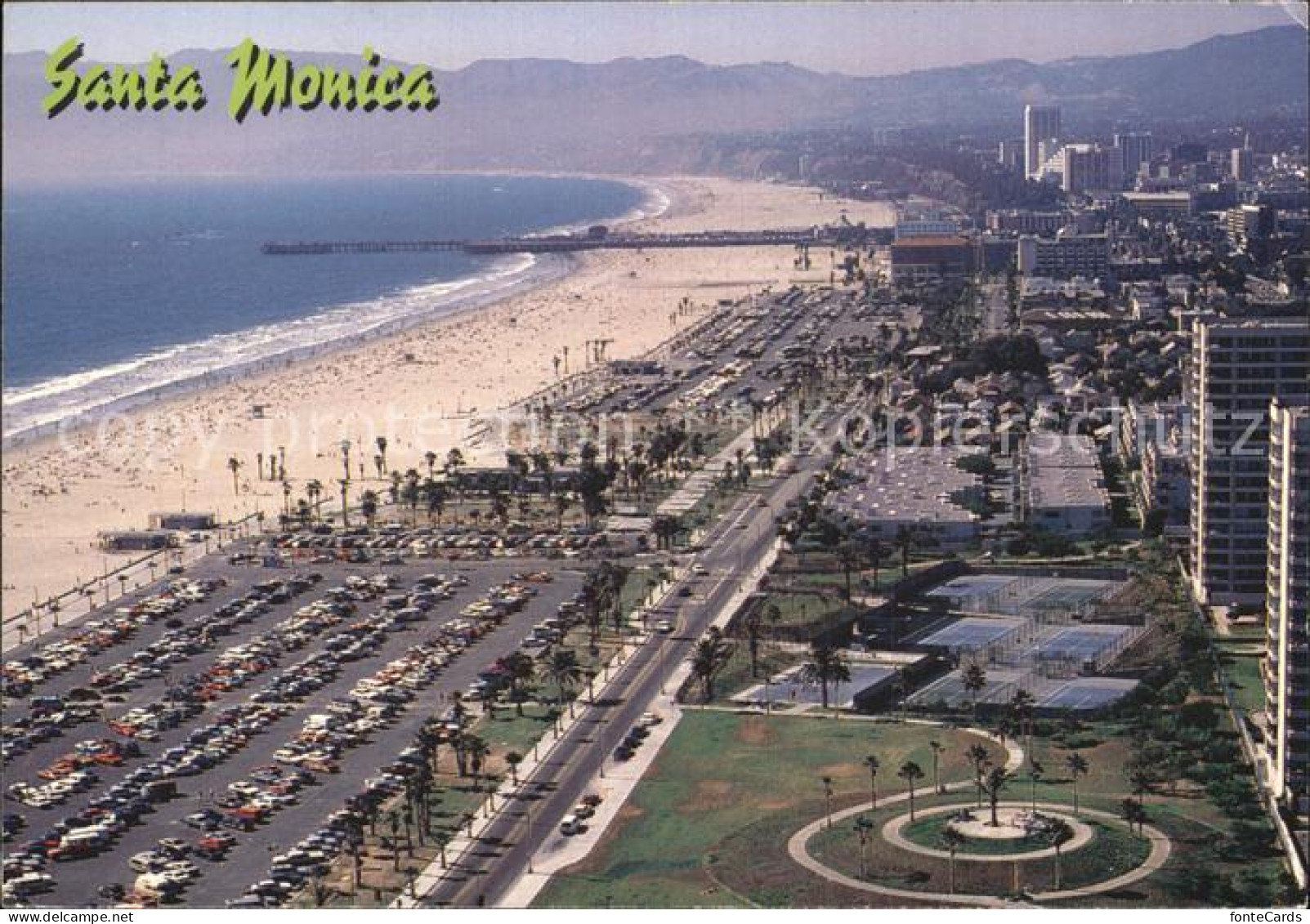 72434232 Santa_Monica Aerial View Of Santa Monica Beach - Otros & Sin Clasificación