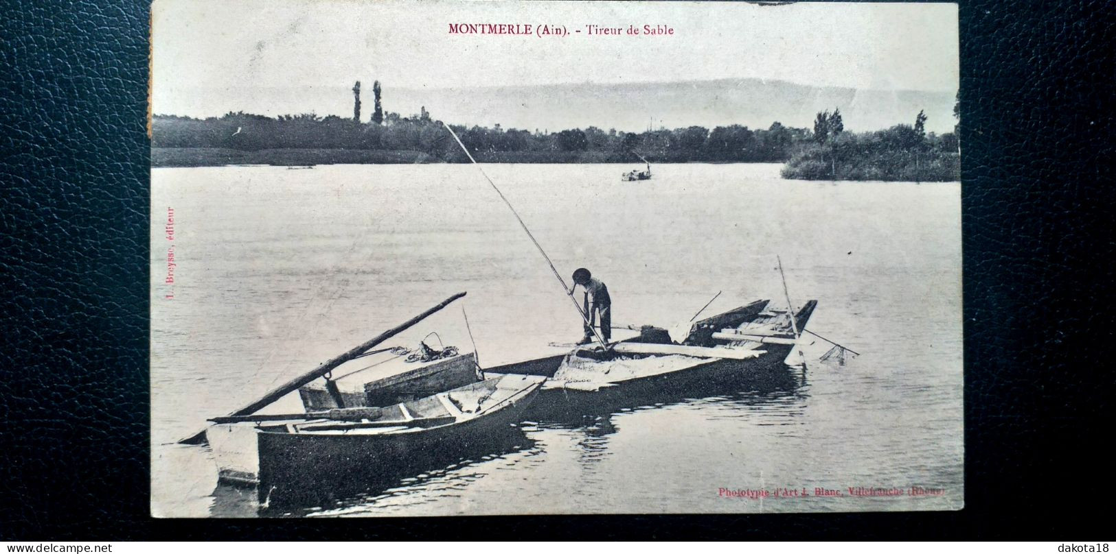 01 , Montmerle , Tireur De Sable  En 1906......vue Peu Courante - Non Classés