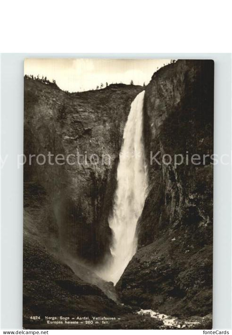 72432053 Norge Norwegen Wasserfall Norwegen - Norway