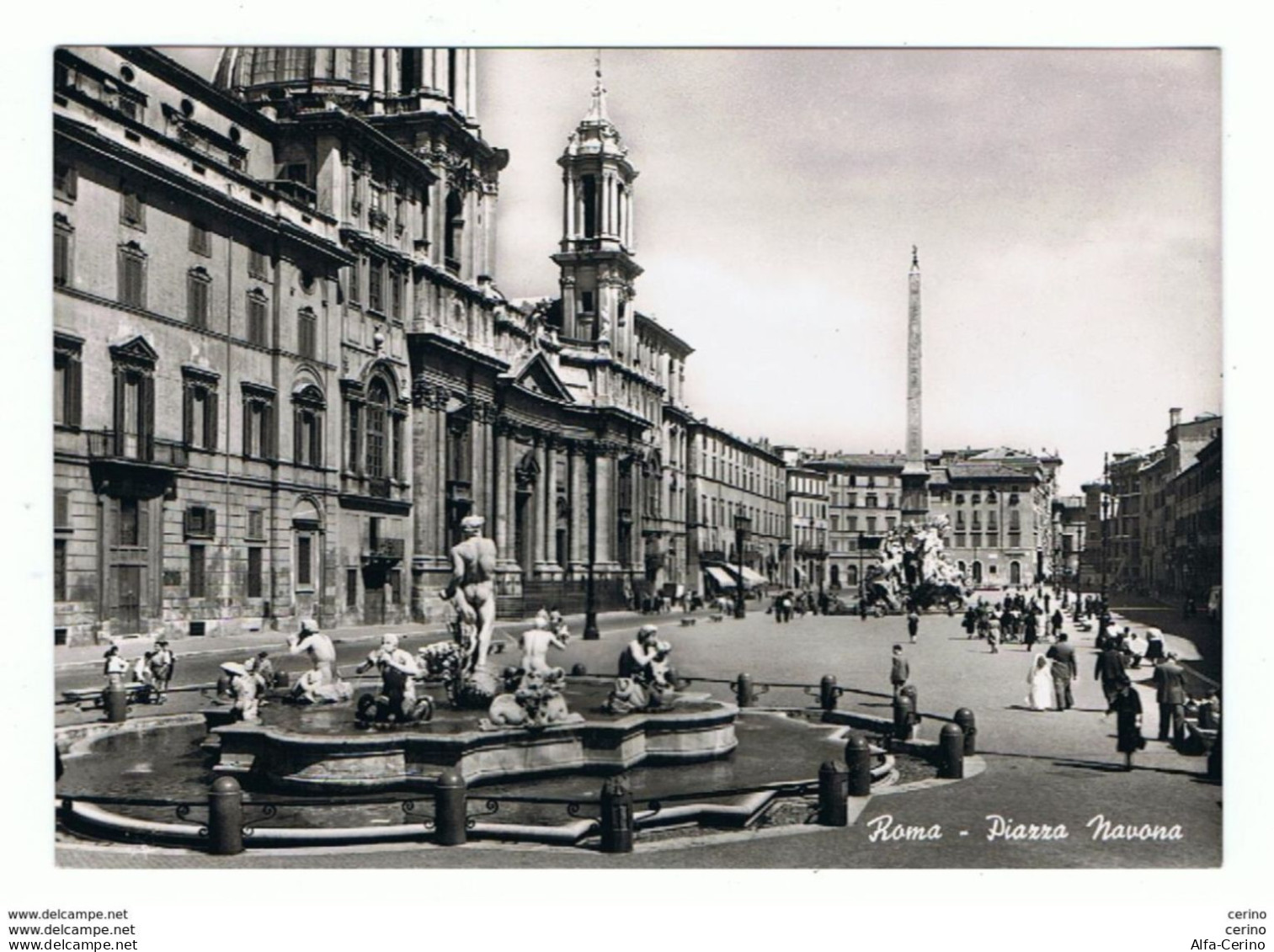 ROMA:  PIAZZA  NAVONA  -  FOTO  -  PER  LA  SVIZZERA  -  FG - Plaatsen & Squares