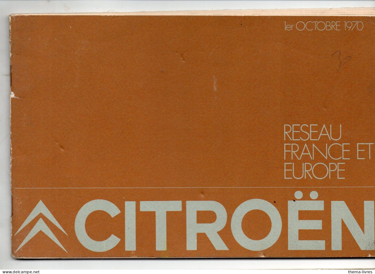 (automobile) Réseau  France Et Europe CITROEN   1970 (PPP47379) - Voitures