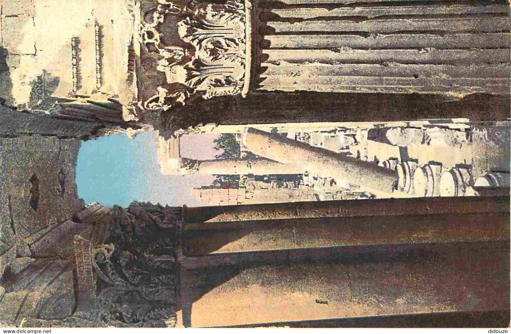 Liban - Baalbeck - Corridor Du Temple De Bacchus - Colorisée - Antiquité - CPA - Voir Scans Recto-Verso - Lebanon